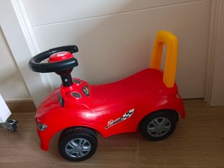 Coche Andador Rojo con Volante