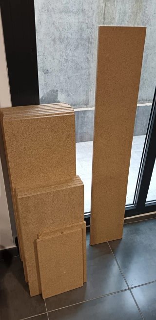49 Tablas aglomerado 1,5cm (varias medidas)
