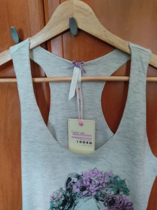 Camiseta tirantes mujer .