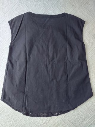 Top Hoss Intropia Negro Encaje Lentejuelas