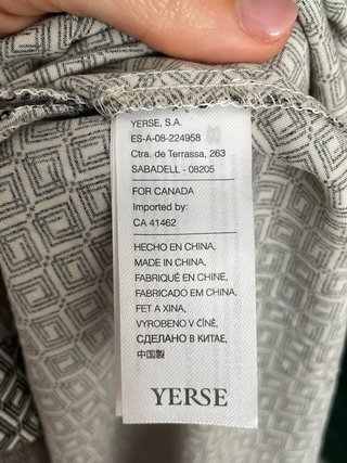 Vestido YERSE estampado geométrico T.XS