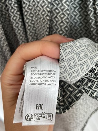 Vestido YERSE estampado geométrico T.XS