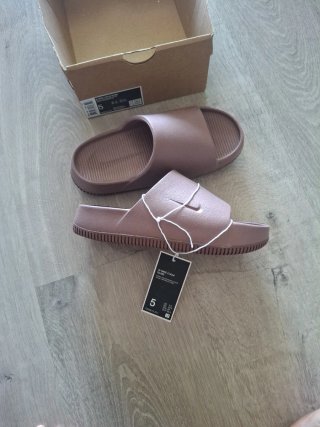 Chanclas Nike Calm Slide Morado Talla 35.5