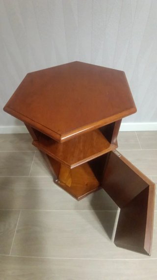 Botellero/Mesita Madera Salón