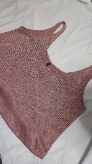 Camiseta tirantes rosa talla L
