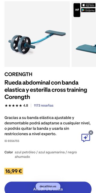 Rueda Abdominales con Esterilla
