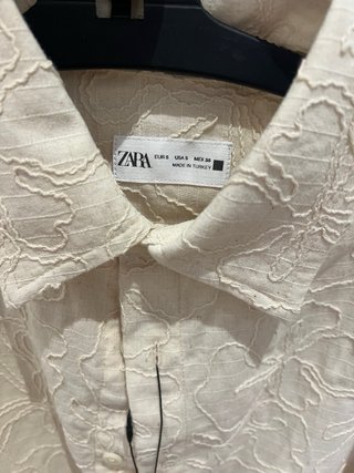 Camisa Zara Beige Talla S