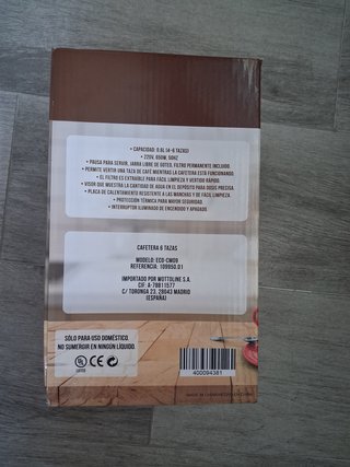 Cafetera Eléctrica iWotto 6 Tazas Roja