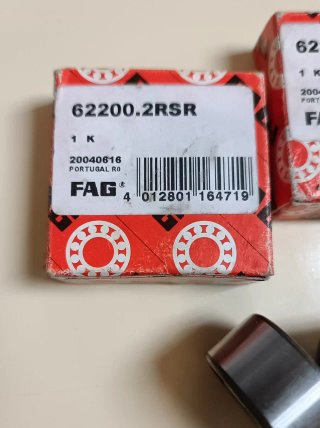 Lote 2 Rodamientos 62200-2RS FAG