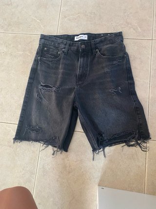 Pull&Bear Pantalones Vaqueros Negros Rotos