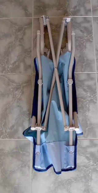 Silla plegable tela y metal
