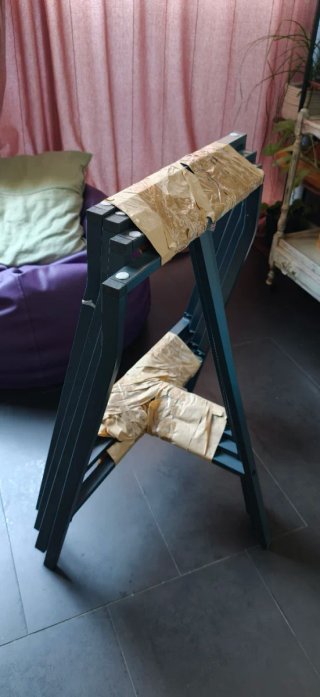 Patas caballete Ikea metal/madera