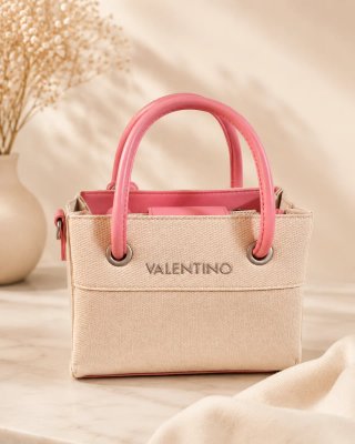 Borsetta Valentino Beige e Rosa tracolla