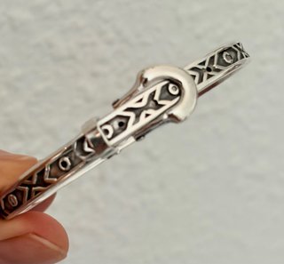 Pulsera Plata Mexico Diseño Hebilla