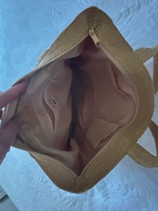 NUEVA Bolsa de playa tejida degradado color
