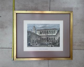 Grabado antiguo Alhambra