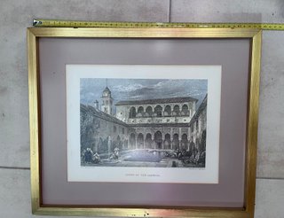 Grabado antiguo Alhambra