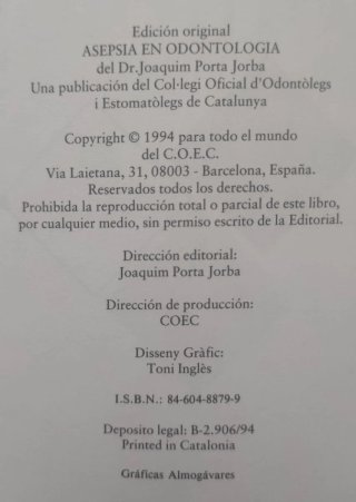 Asepsia en odontología