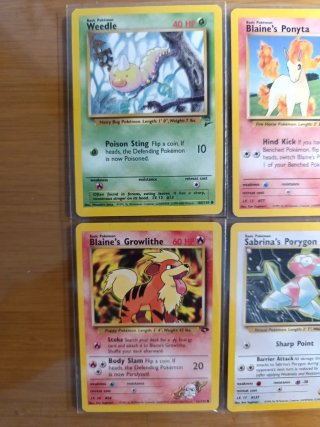 Cartas Pokémon antiguas