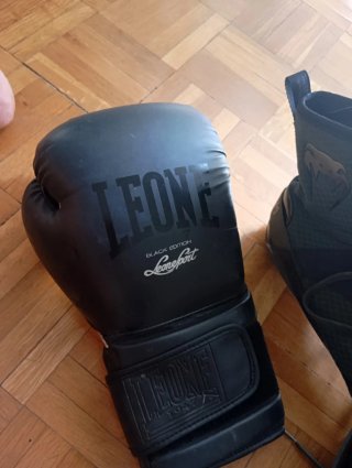 Botas Boxeo Venum Negras y Verdes
