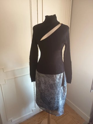 Jersey Zara Negro Asimétrico