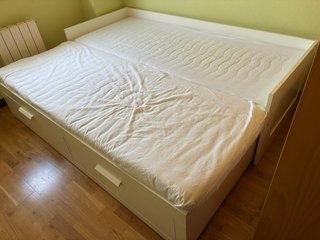 Cama Brimnes Ikea 80x200/160x200cm 2 cajones