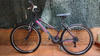 Bicicleta RUNFIT SPORTER Negra y Rosa