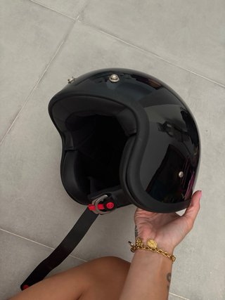 Casco DMD Vintage Talla L Negro Brillo