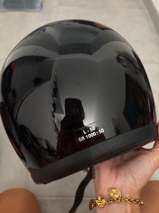 Casco DMD Vintage Talla L Negro Brillo