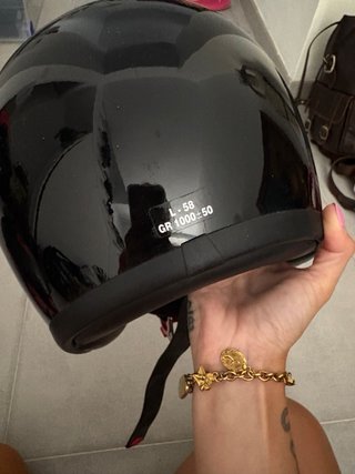 Casco DMD Vintage Talla L Negro Brillo