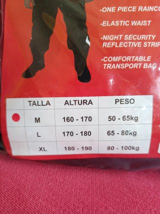 Mono impermeable moto Velox Talla L