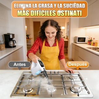 Limpiador de vapor 1500W con depósito visible