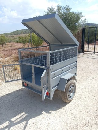 Remolque para coche gris