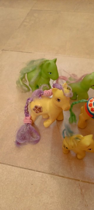 Lote de 7 ponis de juguete retro