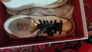 Scarpe Ishikawa donna oro/bianco