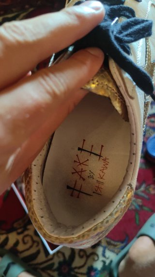 Scarpe Ishikawa donna oro/bianco