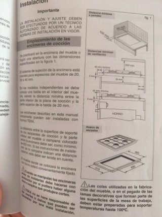 Placa de gas Teka E/50 4 quemadores