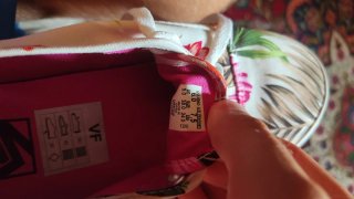 Scarpe Vans donna fiorate bianche e rosa