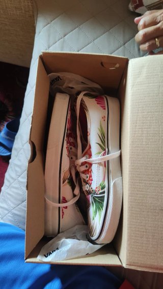 Scarpe Vans donna fiorate bianche e rosa
