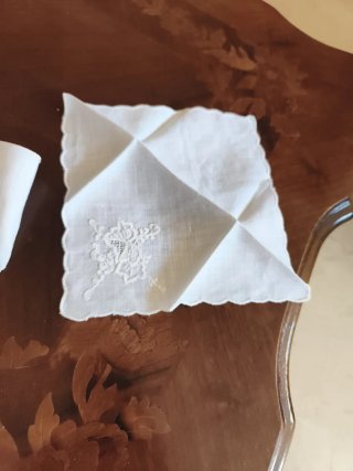 Servilletas de aperitivo bordadas