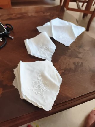 Servilletas de aperitivo bordadas