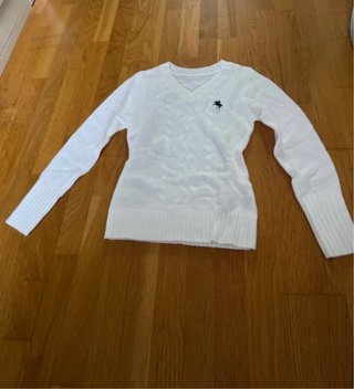 Jersey Abercrombie & Fitch Blanco Cable Knit