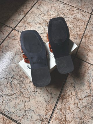 Sandalias Marrón Trenzadas Mujer