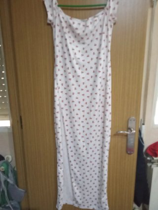 Vestido floral blanco talla L
