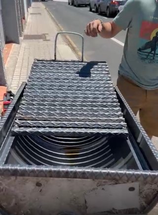 Barbacoa Artesanal Hierro Resistente
