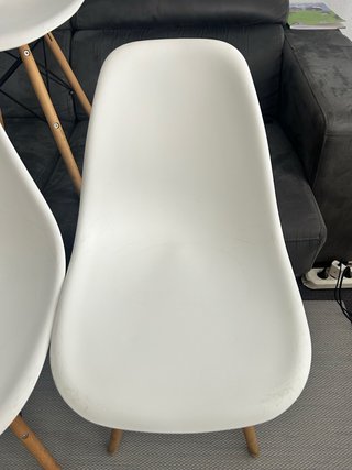 Juego de 4 Sillas Comedor Blancas
