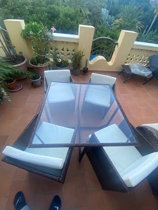 Conjunto Comedor Exterior Compacto