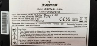 Tecnoware UPS ERA PLUS 750 Negro
