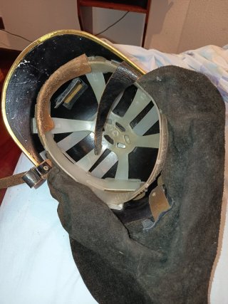 Antiguo casco bombero holandés