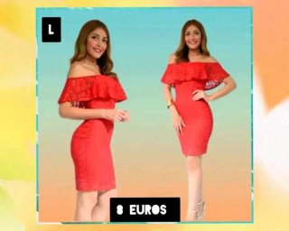 Vestido rojo talla L